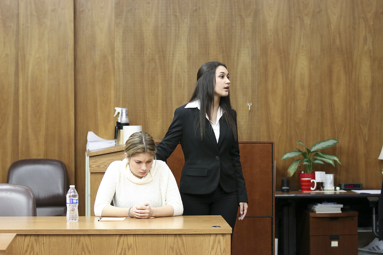 Team in trial during Mock Trial